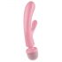 Satisfyer Triple Lover - G-точка и масажиращ вибратор (розов)