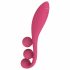 Satisfyer Tri Ball 1 - многофункционален вибратор за презареждане (червен) 