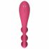 Satisfyer Tri Ball 1 - многофункционален вибратор за презареждане (червен) 