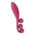 Satisfyer Tri Ball 1 - многофункционален вибратор за презареждане (червен) 