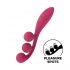 Satisfyer Tri Ball 1 - многофункционален вибратор за презареждане (червен) 