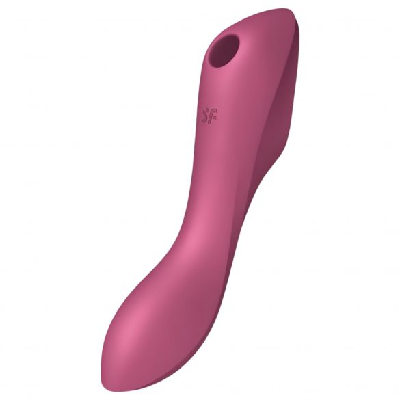 Satisfyer Curvy Trinity 3 - Акумулаторна въздушна вълна 2в1 (червена) 