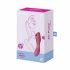 Satisfyer Curvy Trinity 3 - Акумулаторна въздушна вълна 2в1 (червена) 