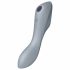 Satisfyer Curvy Trinity 3 - акумулаторен въздушен вибратор 2в1 (сив) 