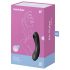 Satisfyer Curvy Trinity 4 - акумулаторен вибратор 2 в 1 с въздушни вълни (черен)