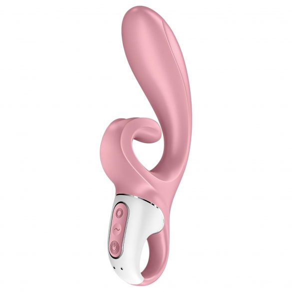 Satisfyer Hug Me - интелигентен вибратор с гъделичкащо рамо (розов) 