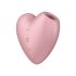 Satisfyer Cutie Heart - презареждащ се въздушен клиторен вибратор (розов) 