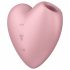 Satisfyer Cutie Heart - презареждащ се въздушен клиторен вибратор (розов) 