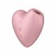 Satisfyer Cutie Heart - презареждащ се въздушен клиторен вибратор (розов) 