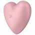 Satisfyer Cutie Heart - презареждащ се въздушен клиторен вибратор (розов) 