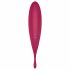 Satisfyer Twirling Pro - интелигентен клиторен вибратор 2в1 (червен) 