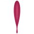 Satisfyer Twirling Pro - умен 2 в 1 клиторен вибратор (червен)