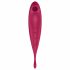 Satisfyer Twirling Pro - интелигентен клиторен вибратор 2в1 (червен) 