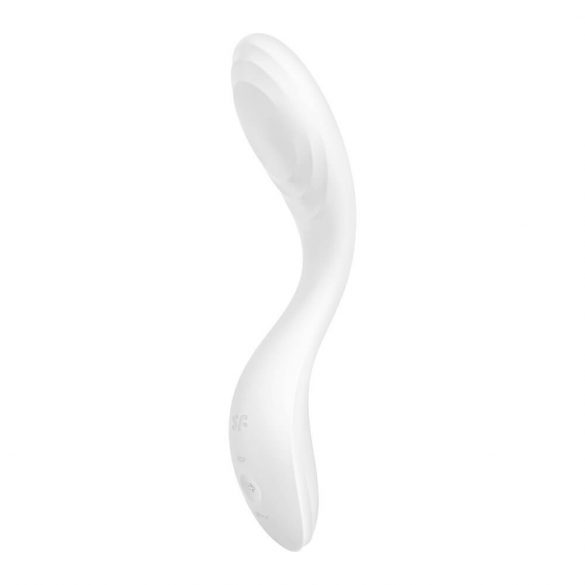 Satisfyer Rrrolling - Акумулаторен вибратор за G-точката с движеща се топка (бял) 