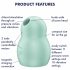 Satisfyer Pro To Go 1 - презареждащ се, въздушно-вълнов стимулатор на клитора (мента) 