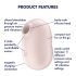 Satisfyer Pro To Go 2 - презареждащ се, въздушно-вълнов стимулатор на клитора (бежов) 