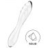 Satisfyer Dazzling Crystal 1 - двоен стъклен вибратор (прозрачен)