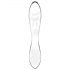 Satisfyer Dazzling Crystal 1 - двоен стъклен вибратор (прозрачен)