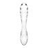 Satisfyer Dazzling Crystal 1 - стъклен вибратор с 2 края (полупрозрачен) 