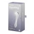 Satisfyer Dazzling Crystal 1 - двоен стъклен вибратор (прозрачен)