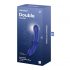 Satisfyer Double Crystal - стъклен вибратор с 2 края (син) 