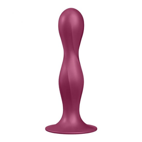 Satisfyer Double Ball-R - утежнен вибратор с лепкави крачета (червен) 