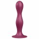 Satisfyer Double Ball-R - утежнен вибратор с лепкави крачета (червен) 