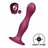 Satisfyer Double Ball-R - утежнен вибратор с лепкави крачета (червен) 