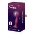 Satisfyer Double Ball-R - утежнен вибратор с лепкави крачета (червен) 