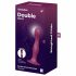 Satisfyer Double Ball-R - утежнен вибратор с лепкави крачета (червен) 