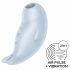 Satisfyer Seal You Soon - презареждаем, въздушно-вълнов стимулатор на клитора (син) 