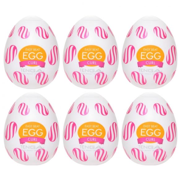 TENGA Egg Curl - мастурбатор яйце (6 бр.)