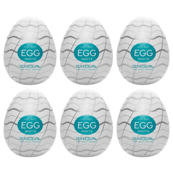 TENGA Egg Wavy II - мастурбационно яйце (6 броя)