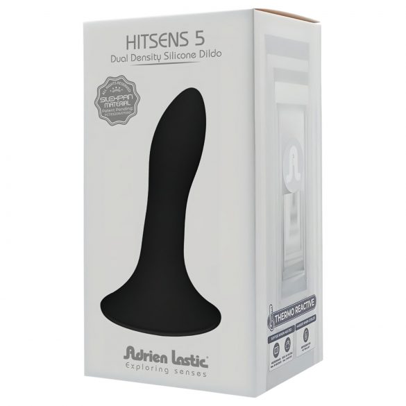 Adrien Lastic Hitsens 5 - анално дилдо с вакуумна основа (черно)