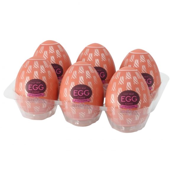 TENGA Egg Cone Stronger - яйце за мастурбация (6 броя)