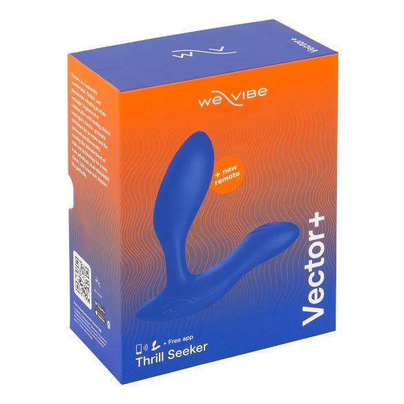 We-Vibe Vector+ - презареждащ се интелигентен анален вибратор (син) 