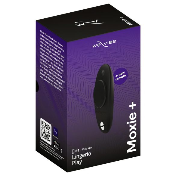 We-Vibe Moxie+ - радио, умен клиторен вибратор (черен)