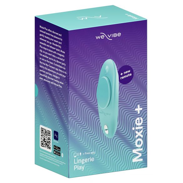 We-Vibe Moxie+ - интелигентен клиторен вибратор с радиоуправление (тюркоаз) 