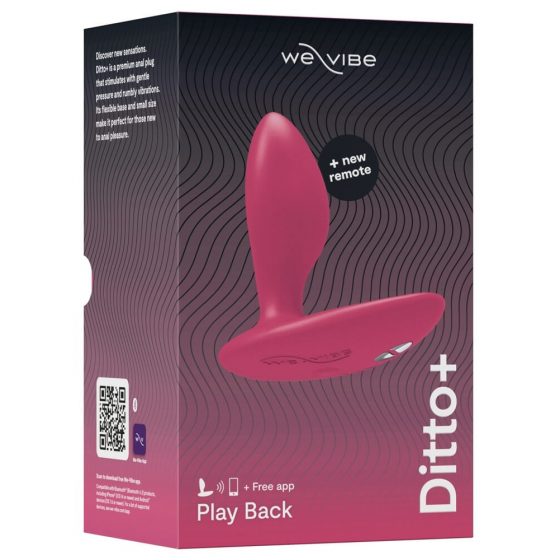 We-Vibe Ditto+ - интелигентен анален вибратор за презареждане (розов)
