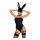 Obsessive OB7008 Sexy Bunny - костюм на зайче (черен)