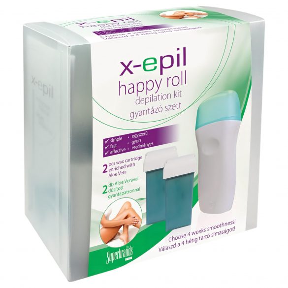 X-Epil Happy roll - комплект за восъчна епилация 