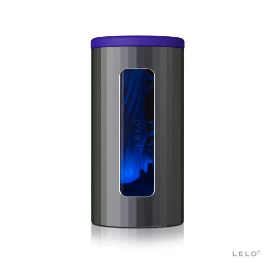 LELO F1s V2 - интерактивен мастурбатор (черно-син)