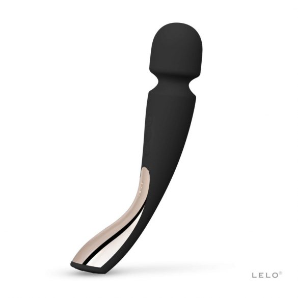 LELO Smart Wand 2 - среден - презареждащ се масажиращ вибратор (черен) 