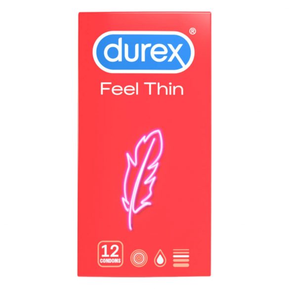 Durex Feel Thin - презерватив с реалистично усещане (12 бр.) 