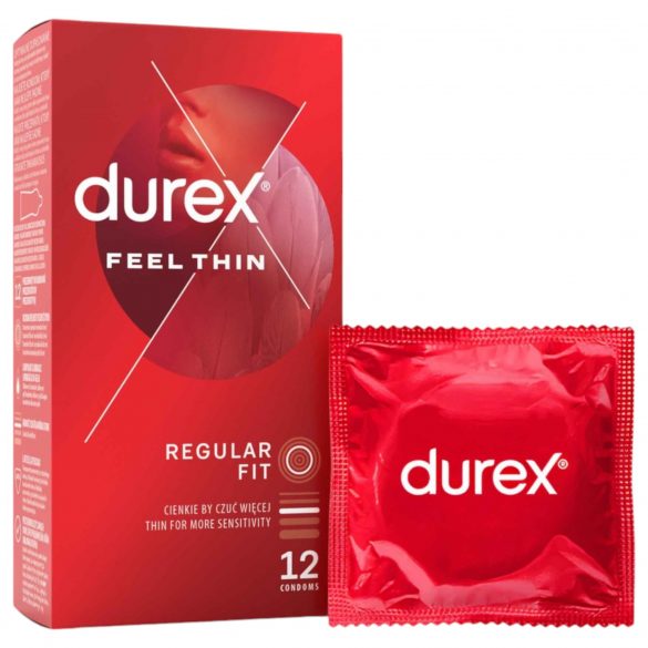 Durex Feel Thin - презерватив с реалистично усещане (12 бр.) 