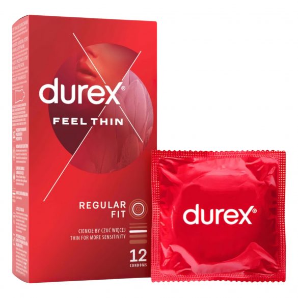 Durex Feel Thin - презерватив с реалистично усещане (12 бр.) 