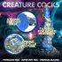 Creature Cocks Kraken - спираловиден вибратор с ръка на октопод - 21 см (златисто-син) 