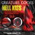 Creature Cocks Hell Kiss - усукан силиконов дилдо - 19 см (червен) 