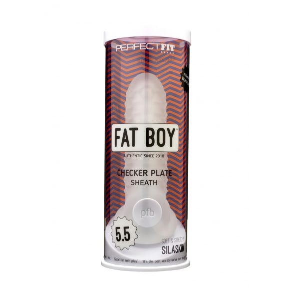 Fat Boy Checker Box - обвивка за пенис (15 см) - млечно бяла 