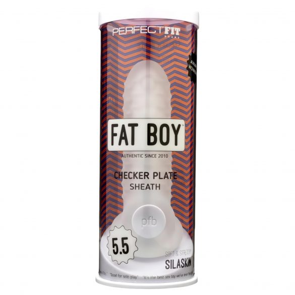 Fat Boy Checker Box - обвивка за пенис (15 см) - млечно бяла 